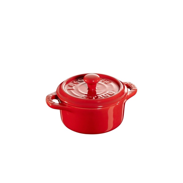 Mini pot en grès, 10cm, Rouge - Staub