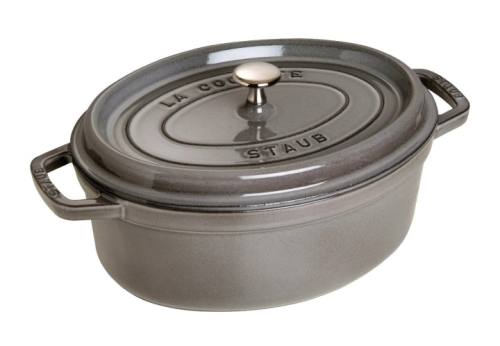 Poêle ovale en fonte, gris - Staub