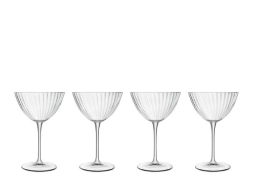 Verres à martini, Optica, 22 cl, 4 pièces - Luigi Bormioli