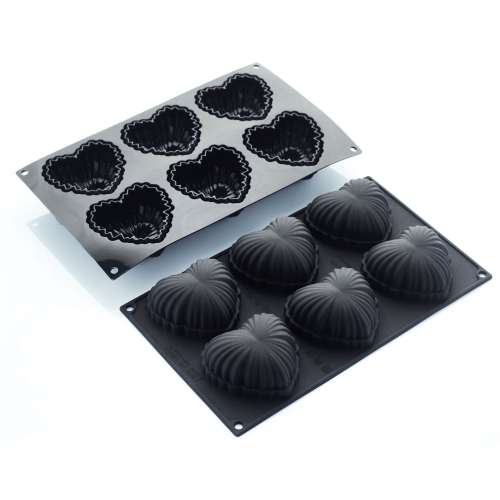 Moule en silicone, noir, satiné, 30SIL514 - Martellato