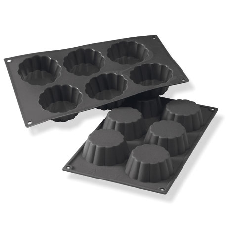 Moule en silicone SF035, Briochette, bas - Martellato