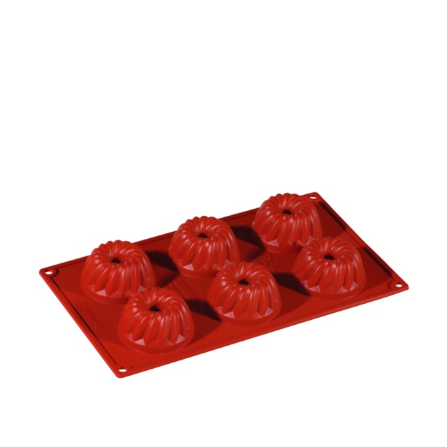 Moule à pâtisserie en silicone, moule à biscuits au sucre, 6 pcs - Pavoni