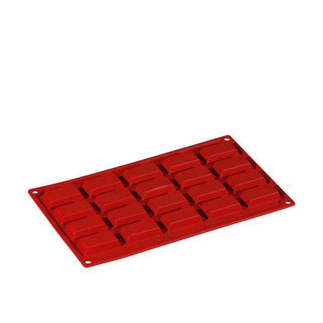 Moule à pâtisserie en silicone, rectangle, 20 pcs - Pavoni