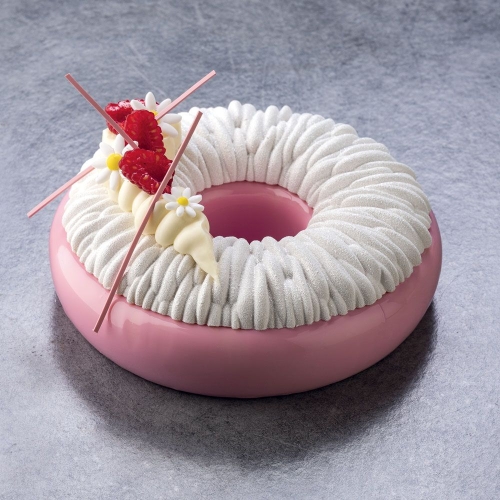 Forme de gâteau en silicone, deux parties, kit de gâteau 3D, KE070, Corolla, Ø18cm - Pavoni